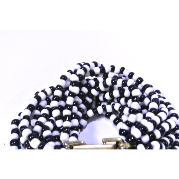 Neiman Marcus Lee Angel Women's Seed Bead Multi Strand Clasp Bracelet NWT 298 - Picture 4 of 9